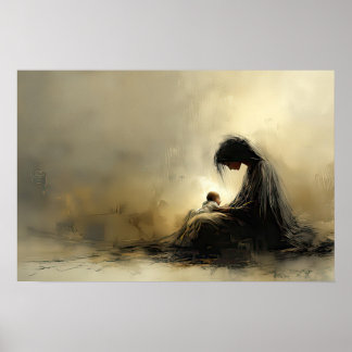 Affiche Madona et l'enfant