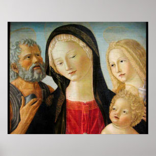 Affiche Madone avec Enfant, St Jérôme et Marie Madeleine