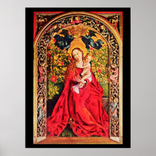 AFFICHE MADONE DE LA TONNELLE DE ROSES