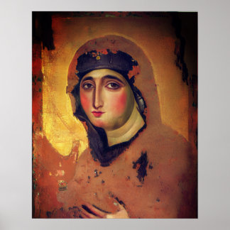 Affiche Madone du Rosaire - 6e siècle