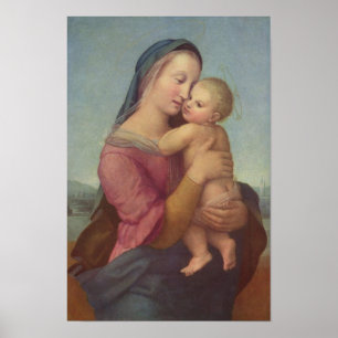Affiche Madone et Enfant (La Madone Tempi) de Raphaël