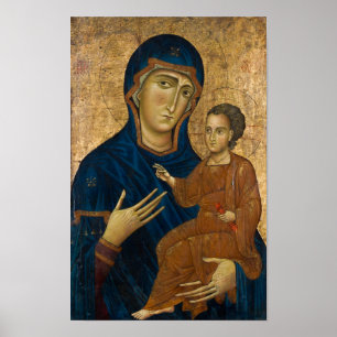 Affiche Madonna and Child, 1240 par Berlinghiero