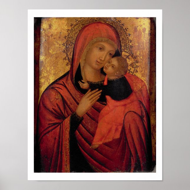 Affiche Madonna and Child, c.1650 (panel) (Devant)