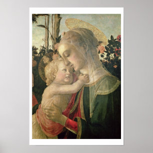 Affiche Madonna and Child with St John the Baptist, detai