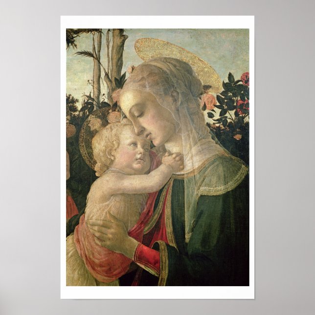 Affiche Madonna and Child with St John the Baptist, detai (Devant)