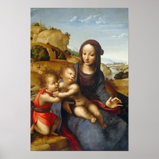 Affiche Madonna and Child with the Infant Saint John (Devant)
