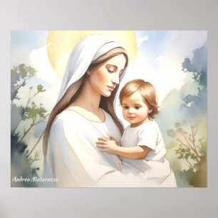 Affiche Madonna avec l'enfant Jésus