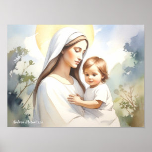 Affiche Madonna avec l'enfant Jésus