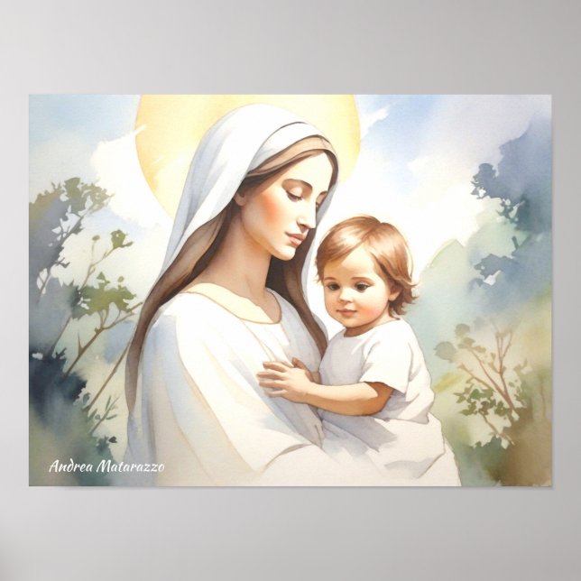 Affiche Madonna avec l'enfant Jésus (Devant)
