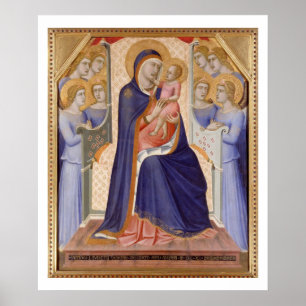 Affiche Madonna dans la gloire, c.1315 (tempera sur le
