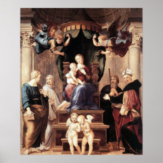 Affiche Madonna del Baldacchino - Raphael - c1506