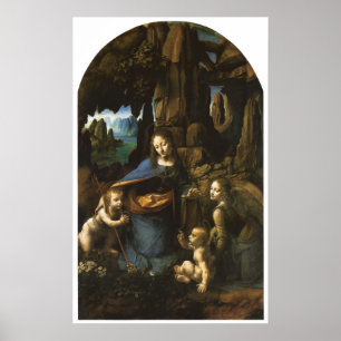 Affiche Madonna des roches II, Leonardo da Vinci, 1483