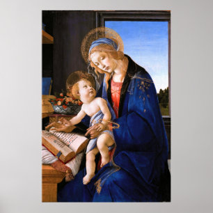 Affiche Madonna enseigne à l'enfant Jesus Sandro Botticell