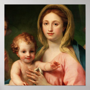 Affiche Madonna et enfant avec deux anges, 1770-73