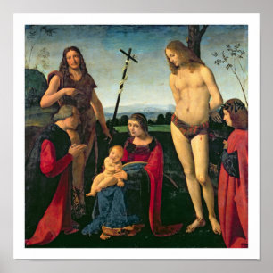 Affiche Madonna et Enfant avec SS. John the Baptist et Se