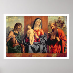 Affiche Madonna et enfant avec St John le baptiste et St