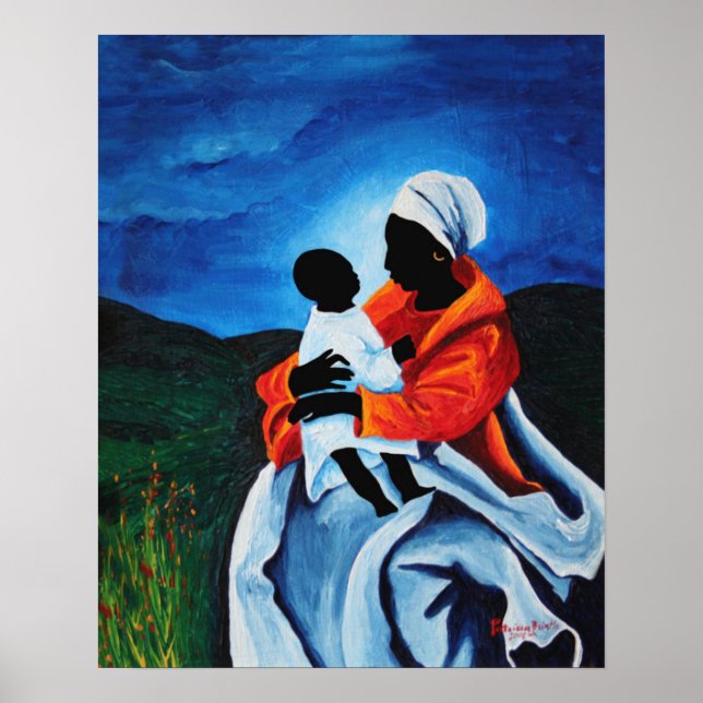 Affiche Madonna et enfant - Premiers mots 2008 (Devant)