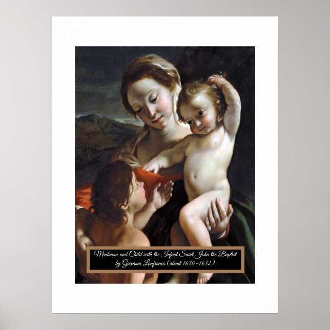 Affiche Madonna et Enfant Saint John (Devant)