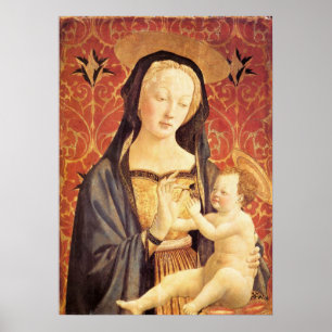 Affiche Madonna et Enfant - Veneziano - c1432