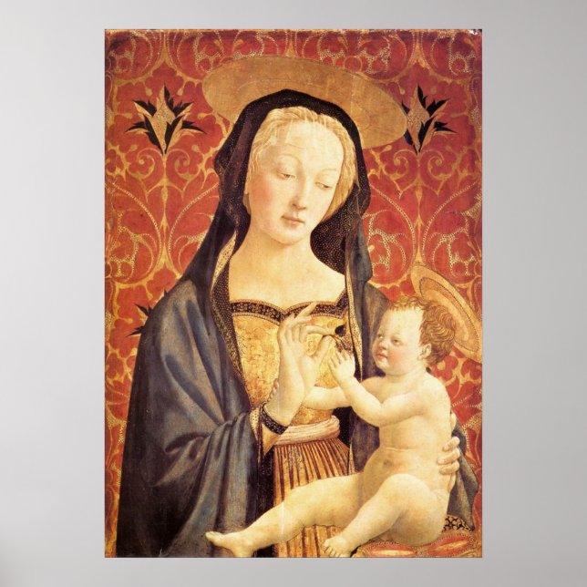 Affiche Madonna et Enfant - Veneziano - c1432 (Devant)