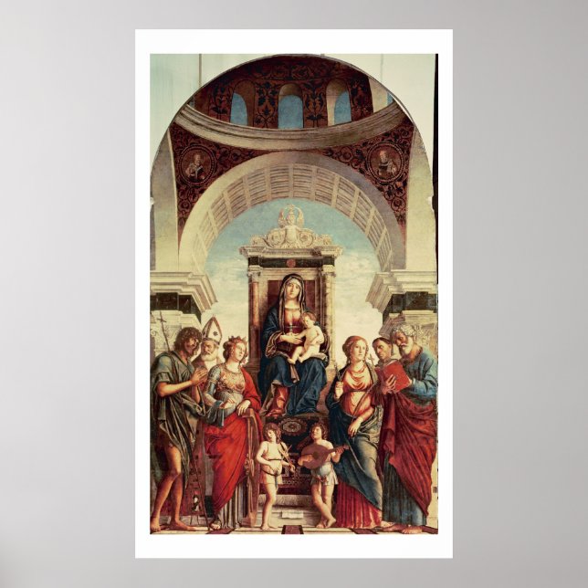Affiche Madonna et l'enfant avec les saints (Devant)