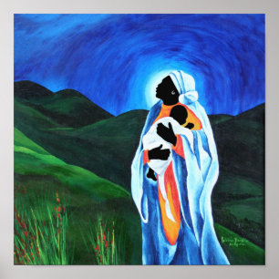 Affiche Madonna et l'enfant - Espoir pour le monde 2008