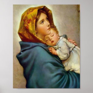 Affiche Madonna et l'enfant Roberto Ferruzzi
