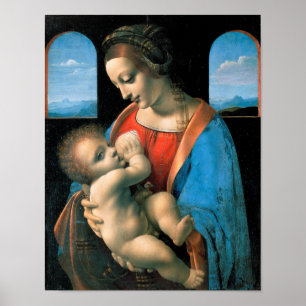 Affiche Madonna Litta, Leonardo da Vinci, 1490-1491