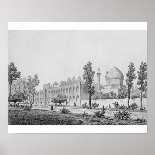 Affiche Madrasa-yi Masjid-i Shah Sultan Hussein, à Isfaha (Devant)