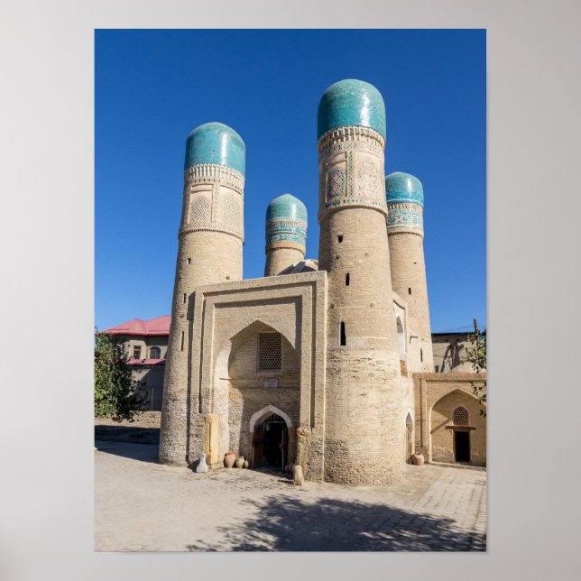 Affiche Madrassah Chor Minor - Boukhara, Ouzbékistan (Devant)
