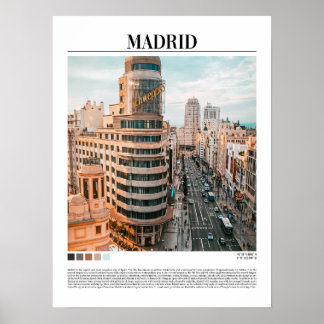 Affiche Madrid - Espagne