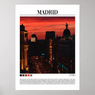 Affiche Madrid - Espagne