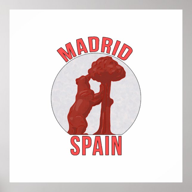 Affiche Madrid Espagne (Devant)