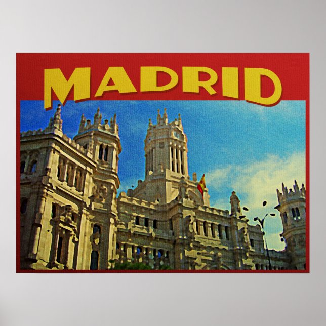 Affiche Madrid Espagne (Devant)