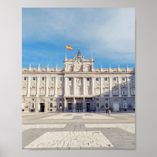 Affiche Madrid Espagne Palais Royal Forteresse
