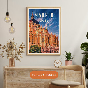 Affiche Madrid, ville de la gastronomie espagnole