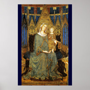Affiche MAESTA, VIERGE À L'ENFANT par Simone Martini