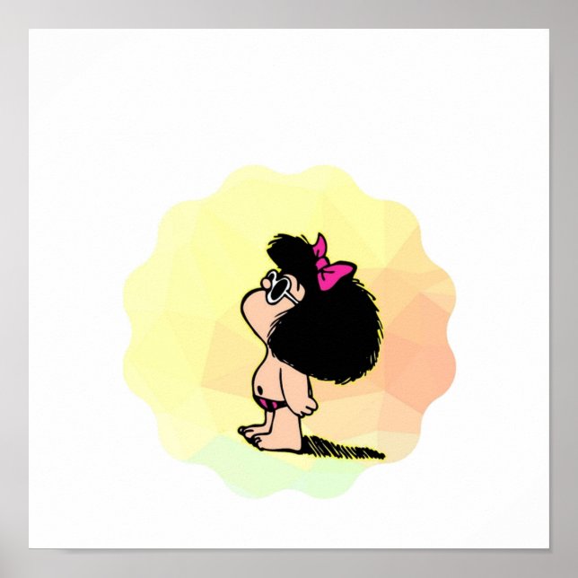 Affiche Mafalda dans les couleurs (Devant)