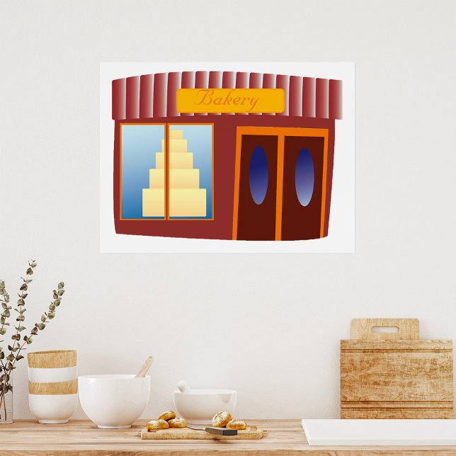Affiche Magasin de boulangerie magasin de pâtisserie (Créateur téléchargé)