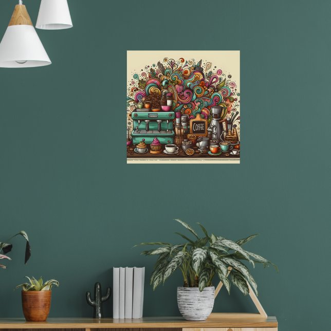 Affiche Magasin de café mignon (Salon 1)