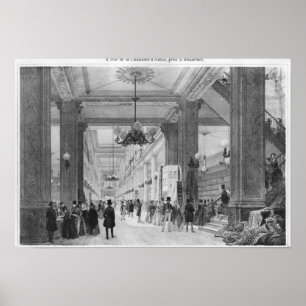 Affiche Magasin de tissu, d'Antin de la Chaussee de 9 rues