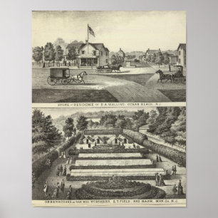 Affiche Magasin et résidence du maçonnage du DA