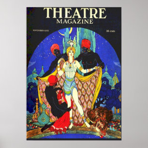 AFFICHE MAGAZINE DE THÉÂTRE