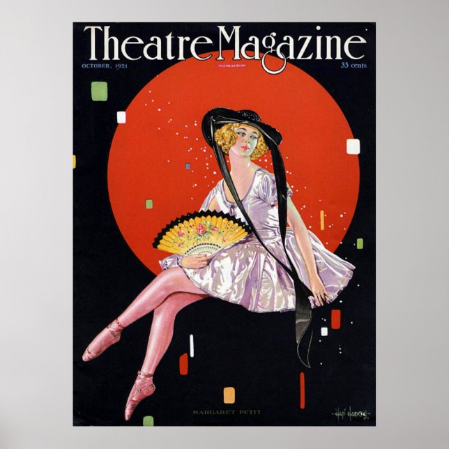 Affiche Magazine de théâtre octobre 1921 (Devant)