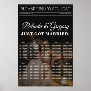Affiche Magazine Editorial Photos Mariage Seating Chart