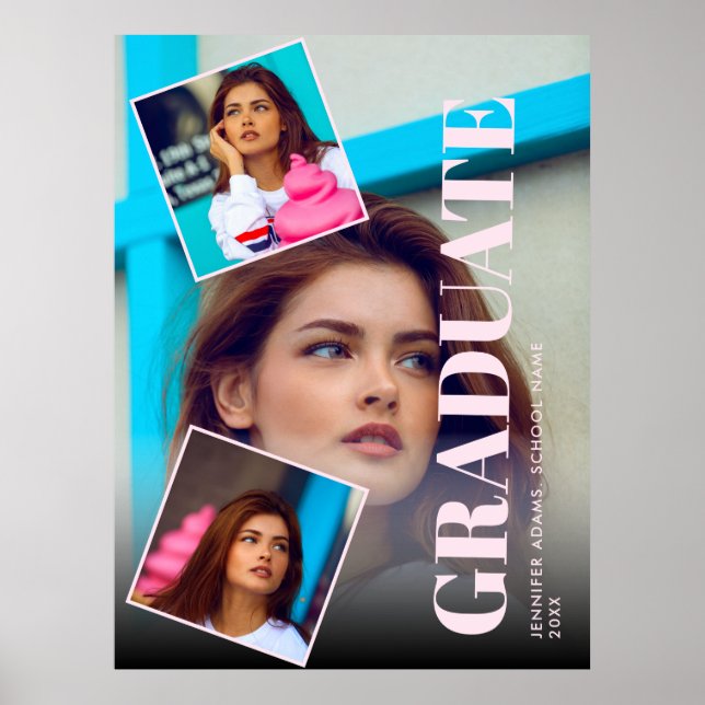 Affiche Magazine moderne 3 Photos Diplôme (Devant)