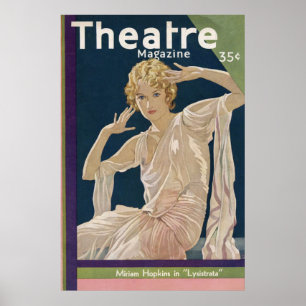 Affiche Magazine Théâtre Octobre 1930