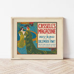 Affiche Magazine vintage Cassell's Décembre 1896<br><div class="desc">Cassell’s Magazine; décembre (1896) | Oeuvre de Louis Rhead (American,  1857-1926) Vintage magazine du 19e siècle couverture art. Utilisez les outils de conception pour ajouter du texte personnalisé ou personnaliser l'image.</div>
