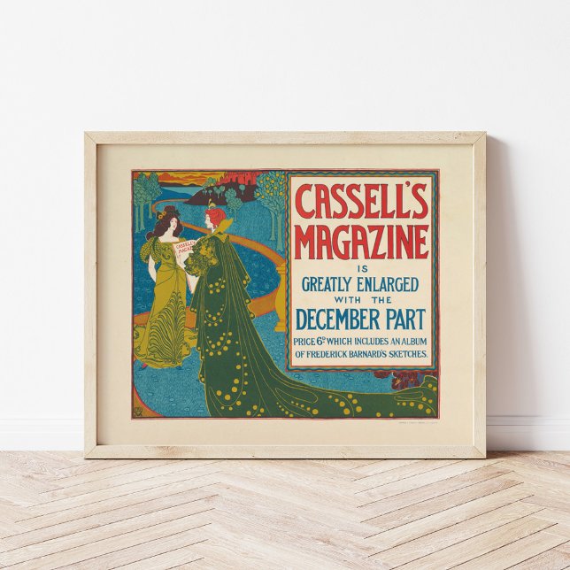 Affiche Magazine vintage Cassell's Décembre 1896 (Créateur téléchargé)
