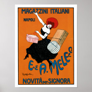 Affiche Magazzini Italiani ~ E. A. Mele co.
